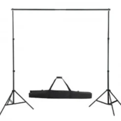 vidaXL Achtergrondsysteem 300x300 cm groen