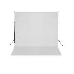vidaXL Achtergrondsysteem 600x300 cm wit