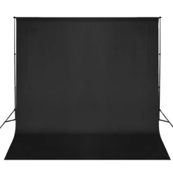 vidaXL Achtergrondsysteem 600x300 cm zwart