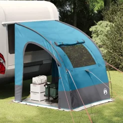 vidaXL Achterkleptent met dak Blauw 194 x 180 x 210 cm taft