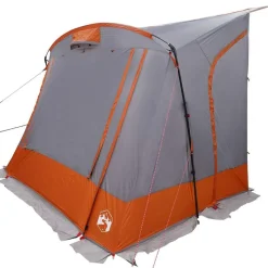 vidaXL Achterkleptent met dak Grijs en Oranje 285 x 255 x 245 cm taft