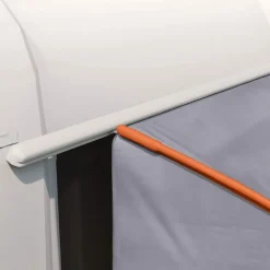 vidaXL Achterkleptent met dak Grijs en Oranje 194 x 180 x 210 cm taft