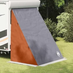 vidaXL Achterkleptent met dak Grijs en Oranje 190 x 150 x 185 cm taft