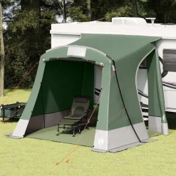 vidaXL Achterkleptent met dak Groen 285 x 255 x 245 cm taft