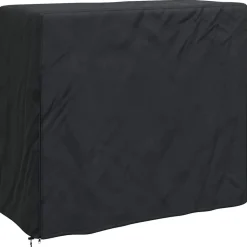 vidaXL Afdekhoes voor haardhoutrek Effen Zwart 600D Oxford Stof