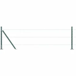 vidaXL Afrasteringspaal 52 pcs Grijs 3,2 x 3,2 x 50 cm