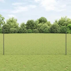 vidaXL Afrasteringspaal 11 pcs Grijs 140 cm Staal