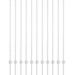 vidaXL Afrasteringspaal 11 pcs Zilver 140 cm Staal
