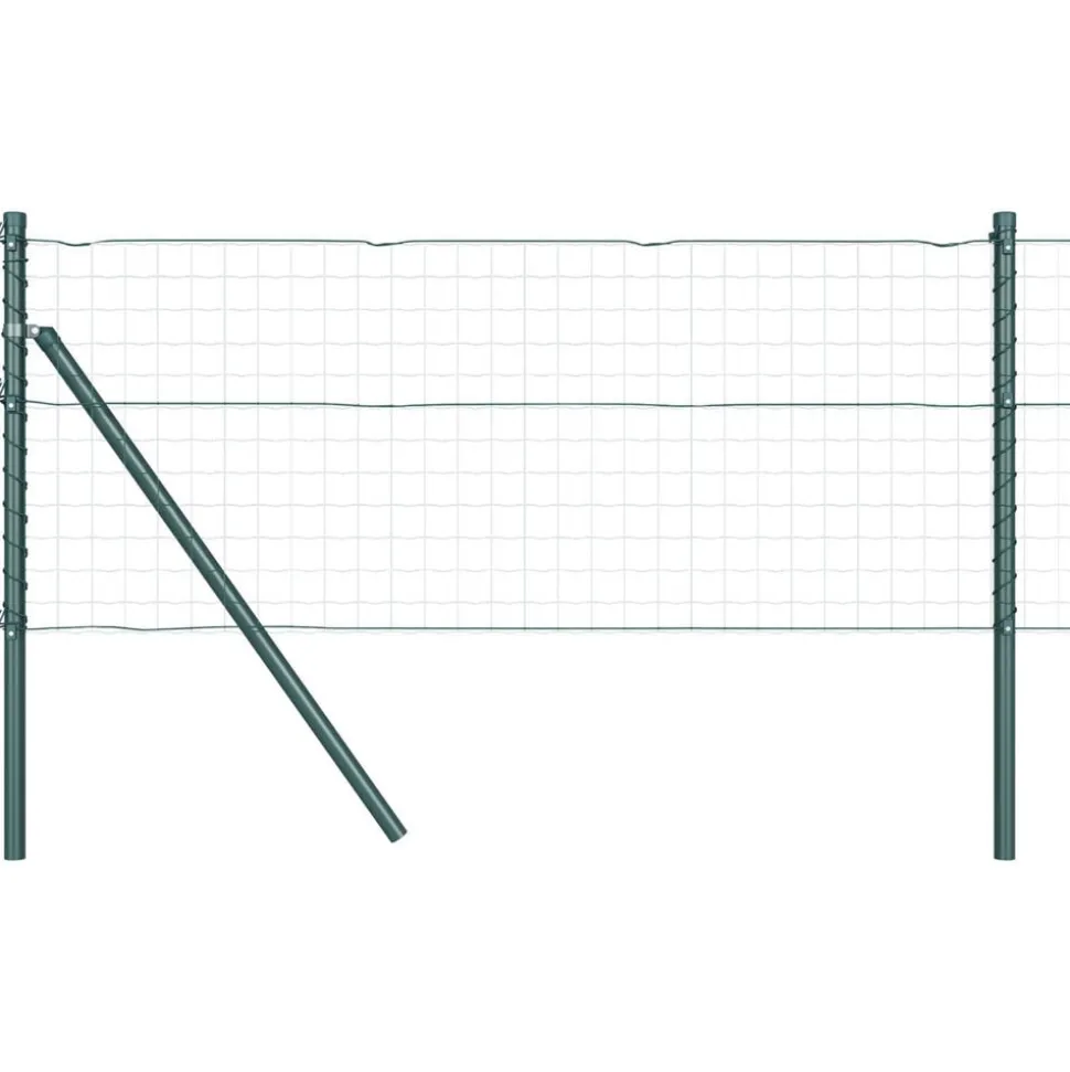 vidaXL Afrasteringspaal 26 pcs Grijs 3,2 x 3,2 x 50 cm