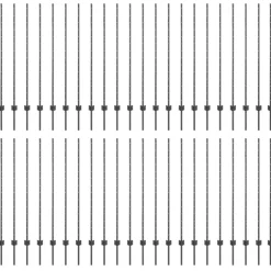 vidaXL Afrasteringspaal 44 pcs Grijs 180 cm Staal