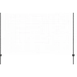vidaXL Afrasteringspaal 44 pcs Grijs 180 cm Staal