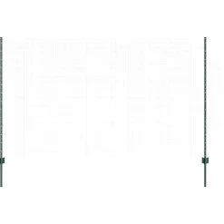 vidaXL Afrasteringspaal 5 pcs Groen 140 cm Staal