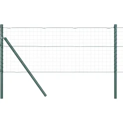 vidaXL Afrasteringspaal 52 pcs Groen 3,2 x 3,2 x 80 cm