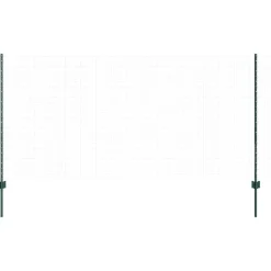 vidaXL Afrasteringspaal 44 pcs Groen 160 cm Staal