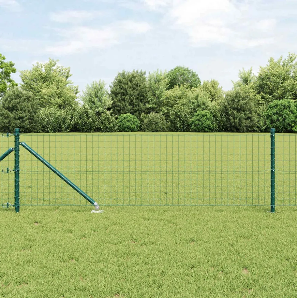 vidaXL Afrasteringspaal 26 pcs Grijs 3,2 x 3,2 x 105 cm