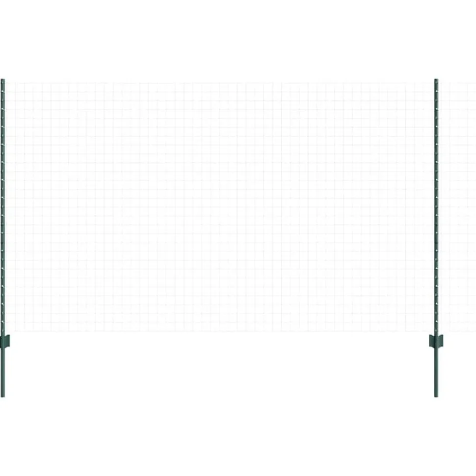 vidaXL Afrasteringspaal 44 pcs Groen 180 cm Staal