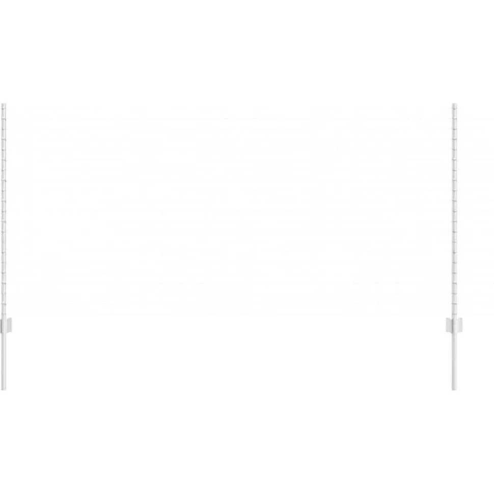 vidaXL Afrasteringspaal 22 pcs Zilver 160 cm Staal