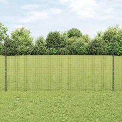 vidaXL Afrasteringspaal 22 pcs Grijs 160 cm Staal