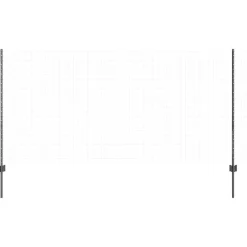 vidaXL Afrasteringspaal 22 pcs Grijs 160 cm Staal