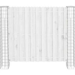 vidaXL Afrasteringspaal 2 pcs Zilver 20 x 20 x 190 cm Metaal