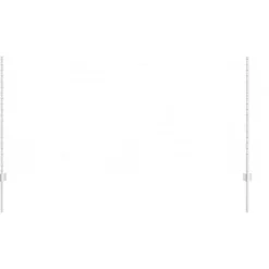 vidaXL Afrasteringspaal 11 pcs Zilver 120 cm Staal