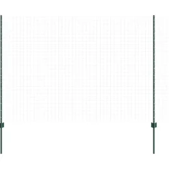 vidaXL Afrasteringspaal 5 pcs Groen 150 cm Staal