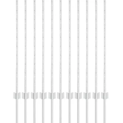 vidaXL Afrasteringspaal 11 pcs Zilver 100 cm Staal