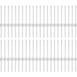 vidaXL Afrasteringspaal 44 pcs Zilver 80 cm Staal