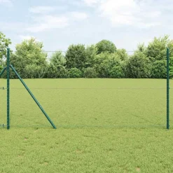 vidaXL Afrasteringspaal Groen 25 x 1 m (25 mm gaas) Staal