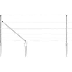 vidaXL Afrasteringspaal Gegalvaniseerd 25 x 0,8 m Staal