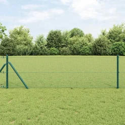 vidaXL Afrasteringspaal Groen 25 x 0,4 m (19 x 19 mm gaas)