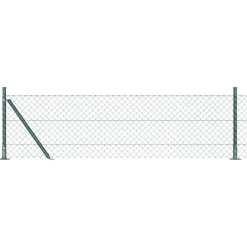 vidaXL Afrasteringspaal Groen 10 x 0,4 m (40 x 40 mm gaas)