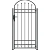 vidaXL Afrasteringspaal met slot Assen Grijs 200 x 88 x 14 cm Staal