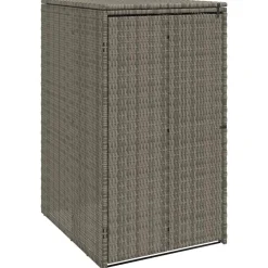 vidaXL Afvalbak Box Grijs 65 x 80 x 115 cm Polyetheen