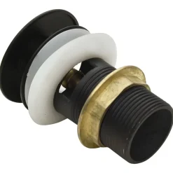 vidaXL Afvoer pop-up met overloop 6,4x6,4x9,1 cm grijs