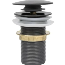 vidaXL Afvoer pop-up zonder overloop 6,4x6,4x9,1 cm grijs