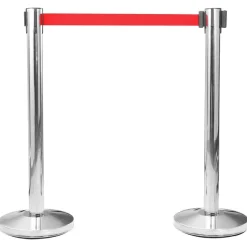 vidaXL Afzetkoord uittrekbaar 200 cm rood