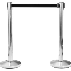 vidaXL Afzetkoord uittrekbaar 200 cm zwart
