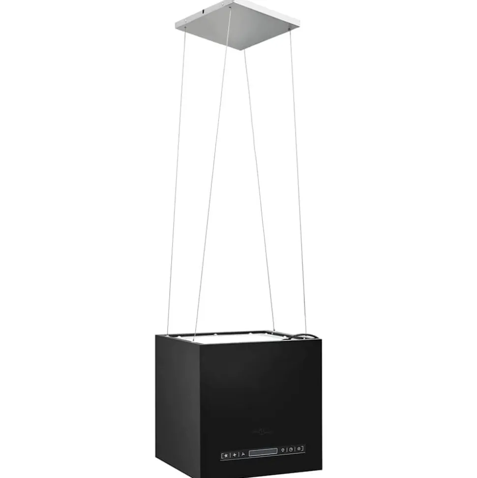vidaXL Afzuigkap hangend met aanraaksensor LCD 37 cm staal