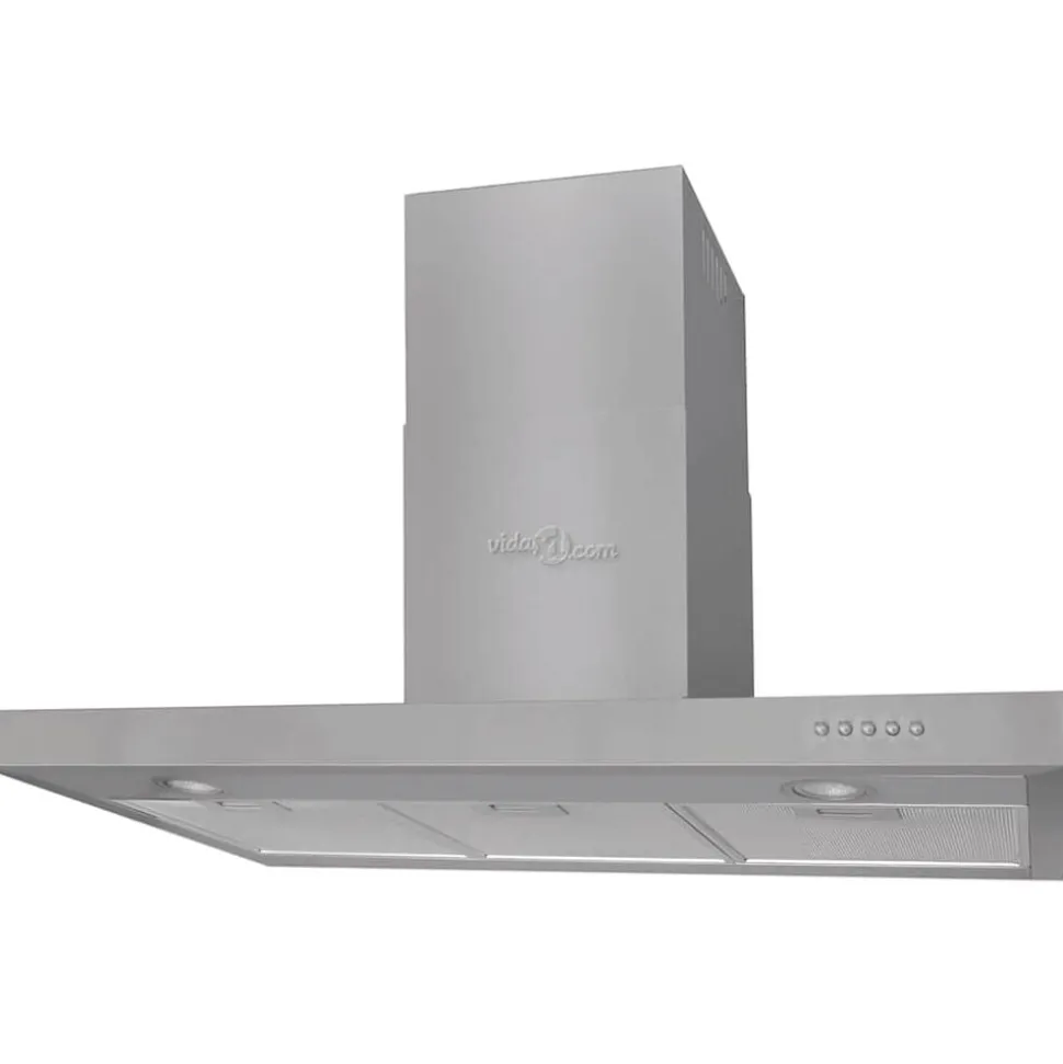 vidaXL Afzuigkap plat 900 mm roestvrij staal