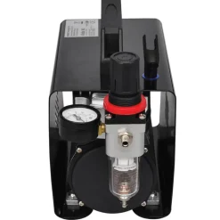 vidaXL Airbrush compressorset met 3 pistolen