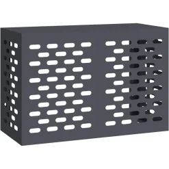 vidaXL Airconditioner hoes Antraciet 90 x 40 x 60 cm Staal