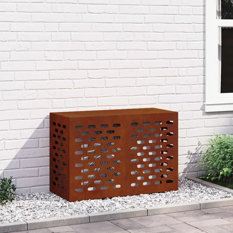 vidaXL Airconditioner hoes Roestig 90 x 40 x 60 cm Cortenstaal