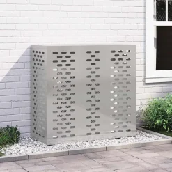vidaXL Airconditioner hoes Zilver 110 x 50 x 105 cm Roestvrij staal