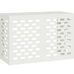 vidaXL Airconditioner hoes Wit 90 x 40 x 60 cm Staal