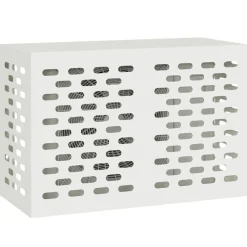 vidaXL Airconditioner hoes Wit 90 x 40 x 60 cm Staal