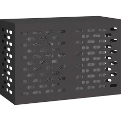 vidaXL Airconditioner hoes Zwart 90 x 40 x 60 cm Staal