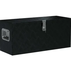 vidaXL Aluminium kist 80x30x35 cm zwart