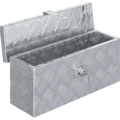 vidaXL Aluminium kist 48,5x14x20 cm zilverkleurig