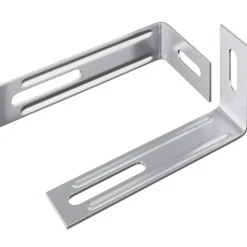 vidaXL Anti Tip Beugel Effen 2 pcs Zilver 74,5 x 15 x 32 mm IJzer